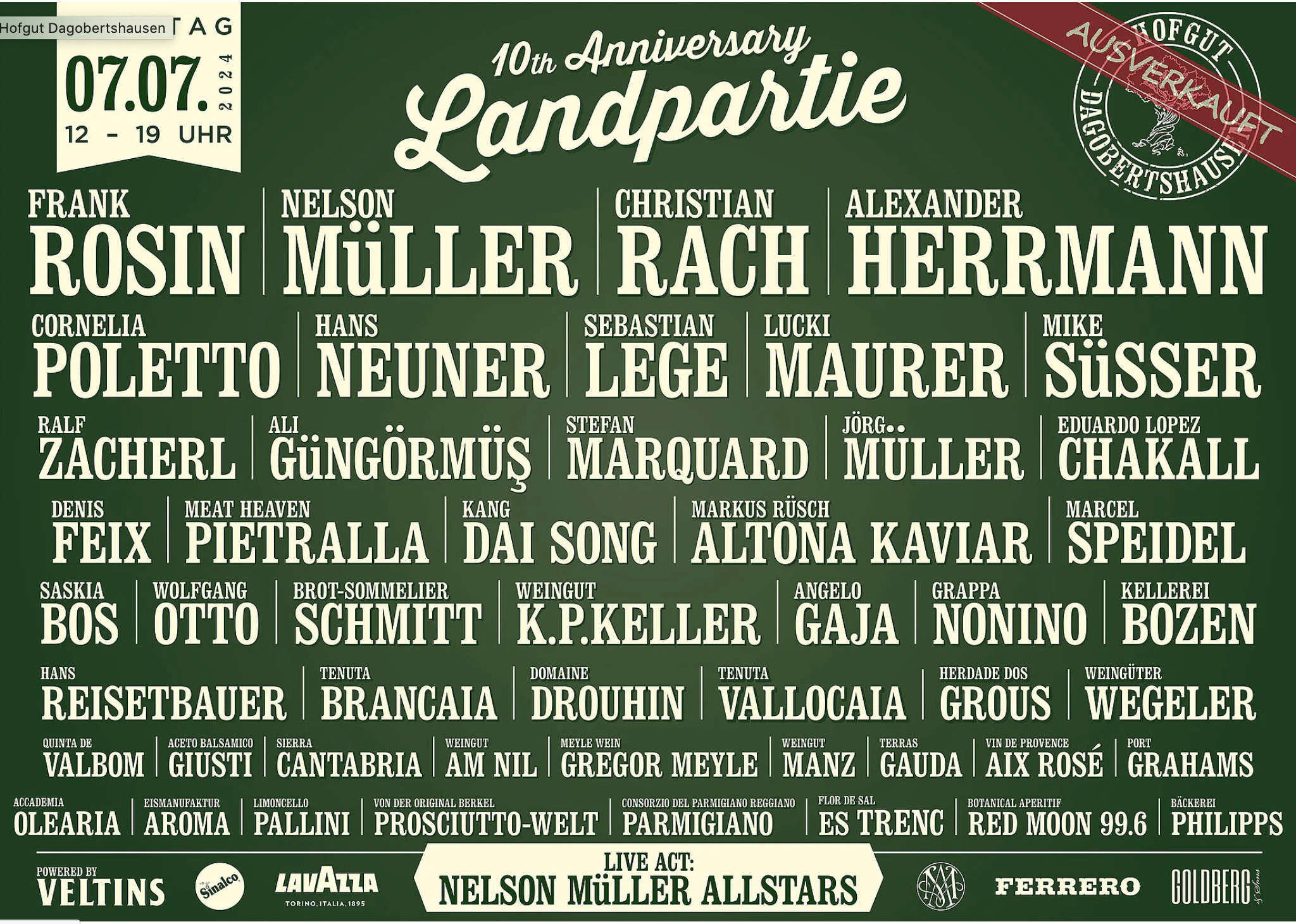 10. Landpartie Hofgut Dagobertshausen/Ausverkauft